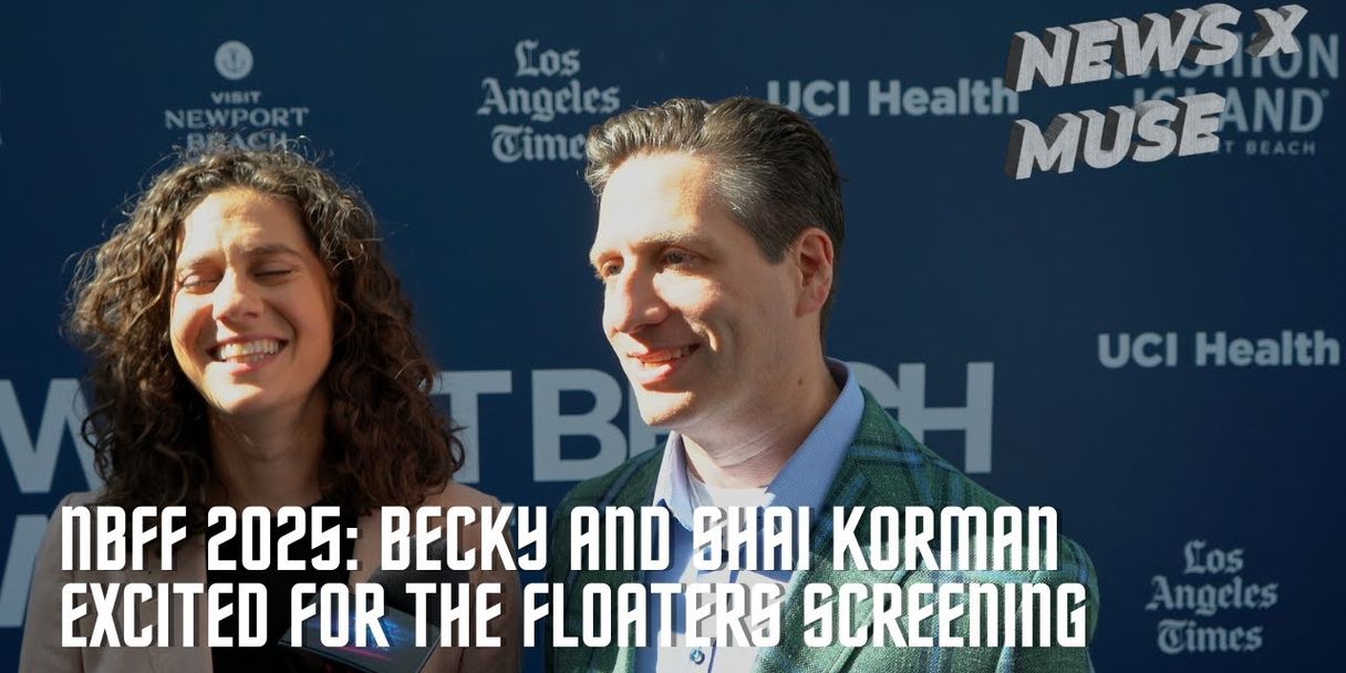 Becky and Shai Korman on the red carpet at the Newport Beach Film Festival