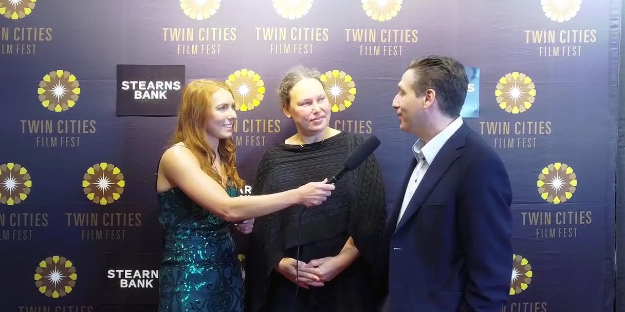 Shai Korman and director Rachel Israel interviewed on the Twin Cities Film Fest red carpet